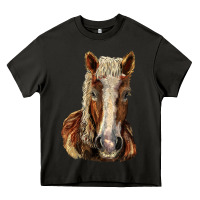 Asphalt Belgian Horse Heavy Core Tee - LillyAllenDesigns