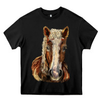 Black Belgian Horse Heavy Core Tee - LillyAllenDesigns