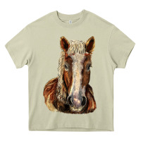 Mossy Belgian Horse Heavy Core Tee - LillyAllenDesigns