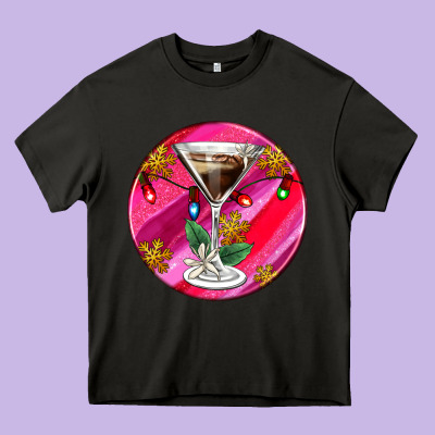 Christmas Espresso Martini Heavy Core Tee Designed By Adodesignshop