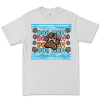 Dove Grey dog mom Premium Tee - MaliasSmallBusiness