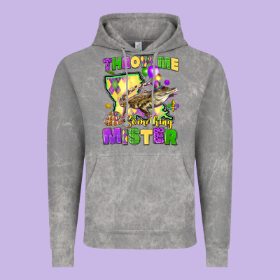 Throw Me Something Mister Louisiana Mardi Gras Vintage Hoodie Designed By Lillyallendesigns