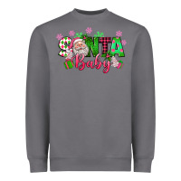 Storm santa baby pink christmas Heavyweight Sweatshirt - texasbilliewilder