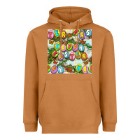 Meerkat Happy Easter Seamless Pattern Heavyweight Hoodie - BundleAndBundleShop