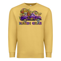 Mardi Gras Skull Truck Premium Sweatshirt | Teevron