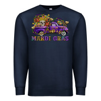 Navy mardi gras skull truck Premium Sweatshirt - FaDigitalArtStudio