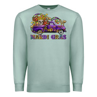 Seafoam mardi gras skull truck Premium Sweatshirt - FaDigitalArtStudio
