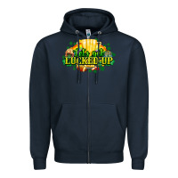 Navy St. Patrick's Day American Football Zipper Hoodie - HowdyJamesFarm