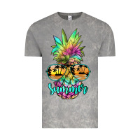 Cloud Rock tie dye pineapple, summer Vintage Tee - JahusDesignShop