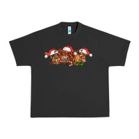 Pigment Black christmas red angus cows Urban Heavy Tee - LillyAllenDesigns