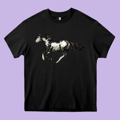 American Paint Horse Heavy Core Tee Designed By Lillyallendesigns