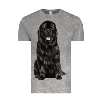 Cloud Rock newfoundland dog Vintage Tee - LillyAllenDesigns