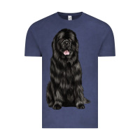 Vintage Denim newfoundland dog Vintage Tee - LillyAllenDesigns