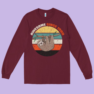 Born In 1980 Womens 1980 Long Sleeve Tee Designed By Bettercallsaul