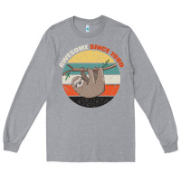 Heather Grey Born in 1980 Womens 1980 Long Sleeve Tee - Bettercallsaul