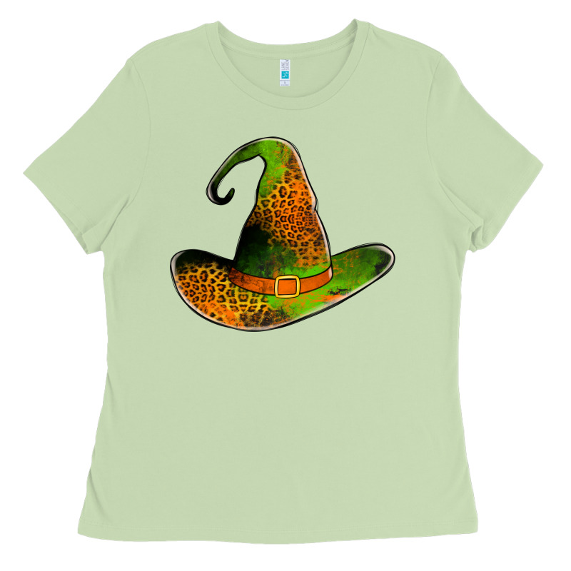 Leopard Witch Hat Ladies Tee by Jasminsmagicworld | Teevron