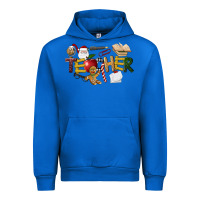 Cobalt christmas teacher Urban Hoodie - LillyAllenDesigns