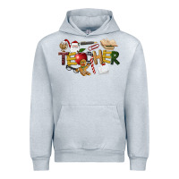 Heather Grey christmas teacher Urban Hoodie - LillyAllenDesigns