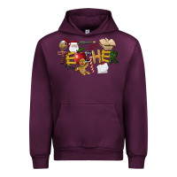 Mauve Wine christmas teacher Urban Hoodie - LillyAllenDesigns