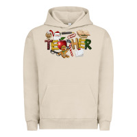 Pigment French Oak christmas teacher Urban Hoodie - LillyAllenDesigns