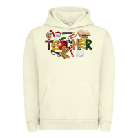 Pigment Pistachio christmas teacher Urban Hoodie - LillyAllenDesigns