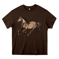 Chocolate Brown Missouri Fox Trotter horse Heavy Core Tee - LillyAllenDesigns