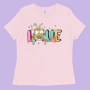Love School Bus Ladies Tee Designed By Maliassmallbusiness
