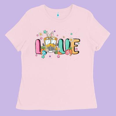 Love School Bus Ladies Tee Designed By Maliassmallbusiness