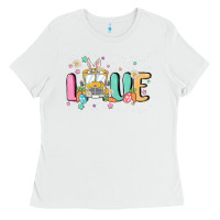 White love school bus Ladies Tee - MaliasSmallBusiness