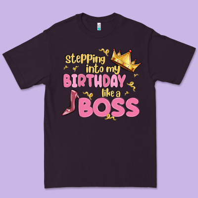 Birthday Boss Premium Tee Designed By Maliassmallbusiness