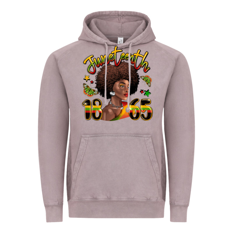 Juneteenth 1865 Black Woman Vintage Hoodie by LillyAllenDesigns | Teevron