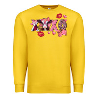 Lemon Xoxo Baby Cow Valentine's Day Premium Sweatshirt - FaDigitalArtStudio