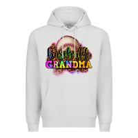 Dove Grey baseball grandma Premium Hoodie - OliviaCreatesArt