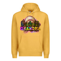 Mustard baseball grandma Premium Hoodie - OliviaCreatesArt