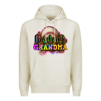 Oatmeal Heather baseball grandma Premium Hoodie - OliviaCreatesArt