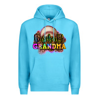 Ocean Blue baseball grandma Premium Hoodie - OliviaCreatesArt