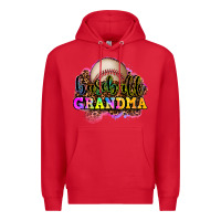 Red baseball grandma Premium Hoodie - OliviaCreatesArt