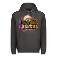 Smoke baseball grandma Premium Hoodie - OliviaCreatesArt