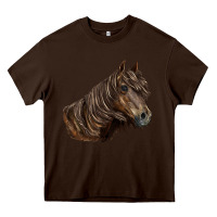Chocolate Brown missouri horse Heavy Core Tee - LillyAllenDesigns