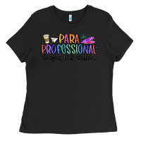 Black paraprofessional Ladies Tee - MaliasSmallBusiness