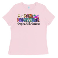 Bubblegum Pink paraprofessional Ladies Tee - MaliasSmallBusiness