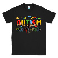Black autism acceptance Classic Tee - LillyAllenDesigns