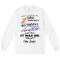 White The Queen Reigning Since 1990 Long Sleeve Tee - Bettercallsaul