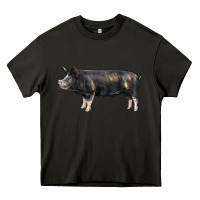 Asphalt berkshire pig Heavy Core Tee - LillyAllenDesigns