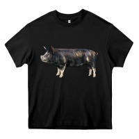 Black berkshire pig Heavy Core Tee - LillyAllenDesigns