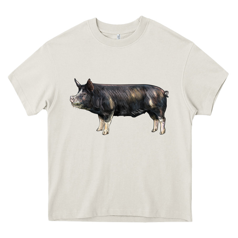 Berkshire Pig Heavy Core Tee by LillyAllenDesigns | Teevron