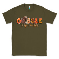 Army Green Gobble Gobble Til You Wobble Classic Tee - LillyAllenDesigns