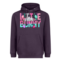 Plum Little Bunny Easter Heavyweight Hoodie - BundleAndBundleShop