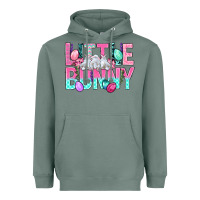 Sage Little Bunny Easter Heavyweight Hoodie - BundleAndBundleShop