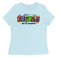 Baby Blue autism awtizuhm noun Ladies Tee - MaliasSmallBusiness